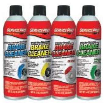 Service Pro Non-Flammable Chlorinated Brake Cleaner | Container: 19 Oz Can | Shipped as: Case of 12 x 19 oz Can