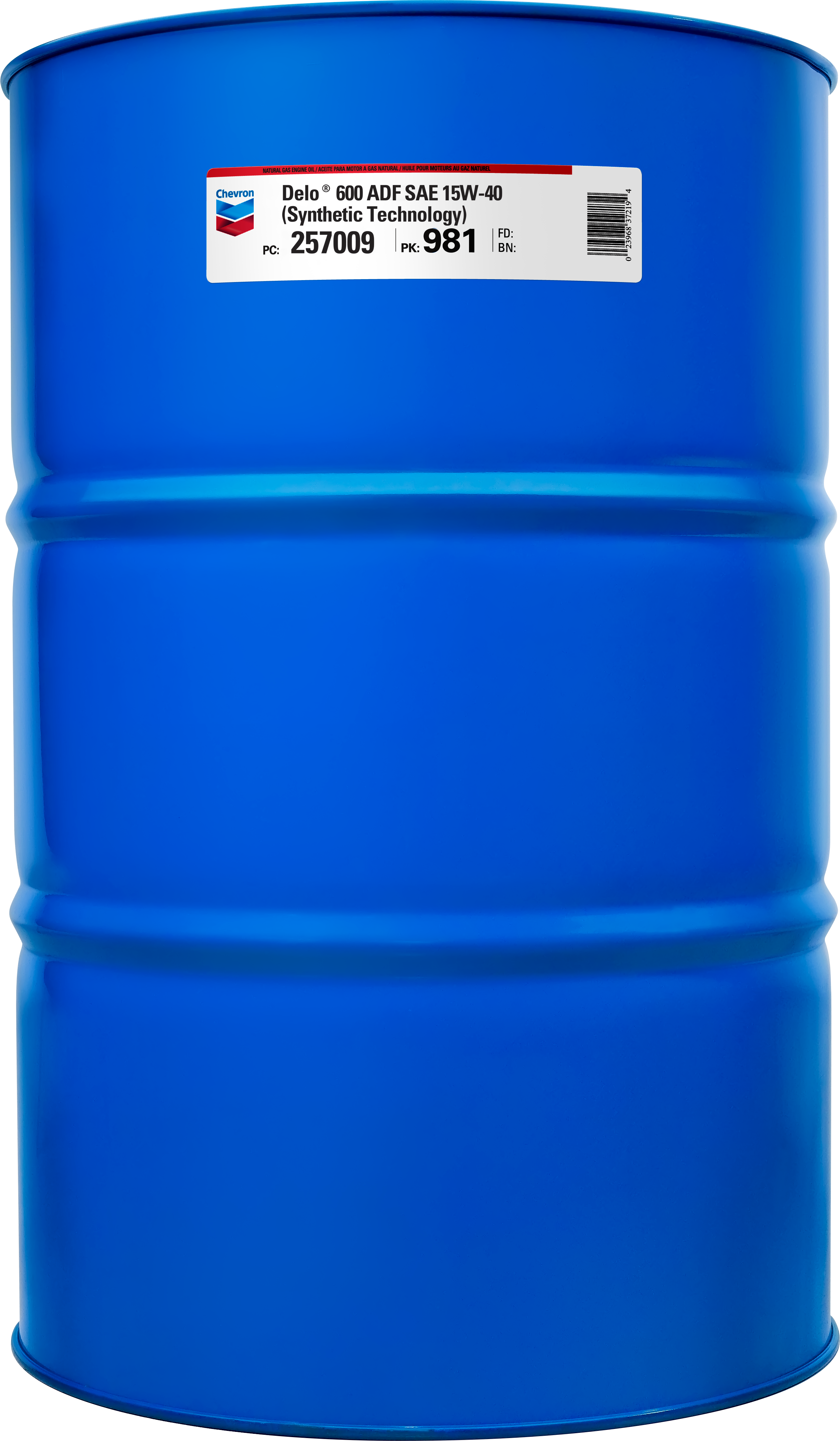 Chevron Delo 600 ADF 15W40 Heavy Duty Engine Oil  -  | Container: 55 Gallon Drum | Shipped as: 1 X 55 Gallon Drum