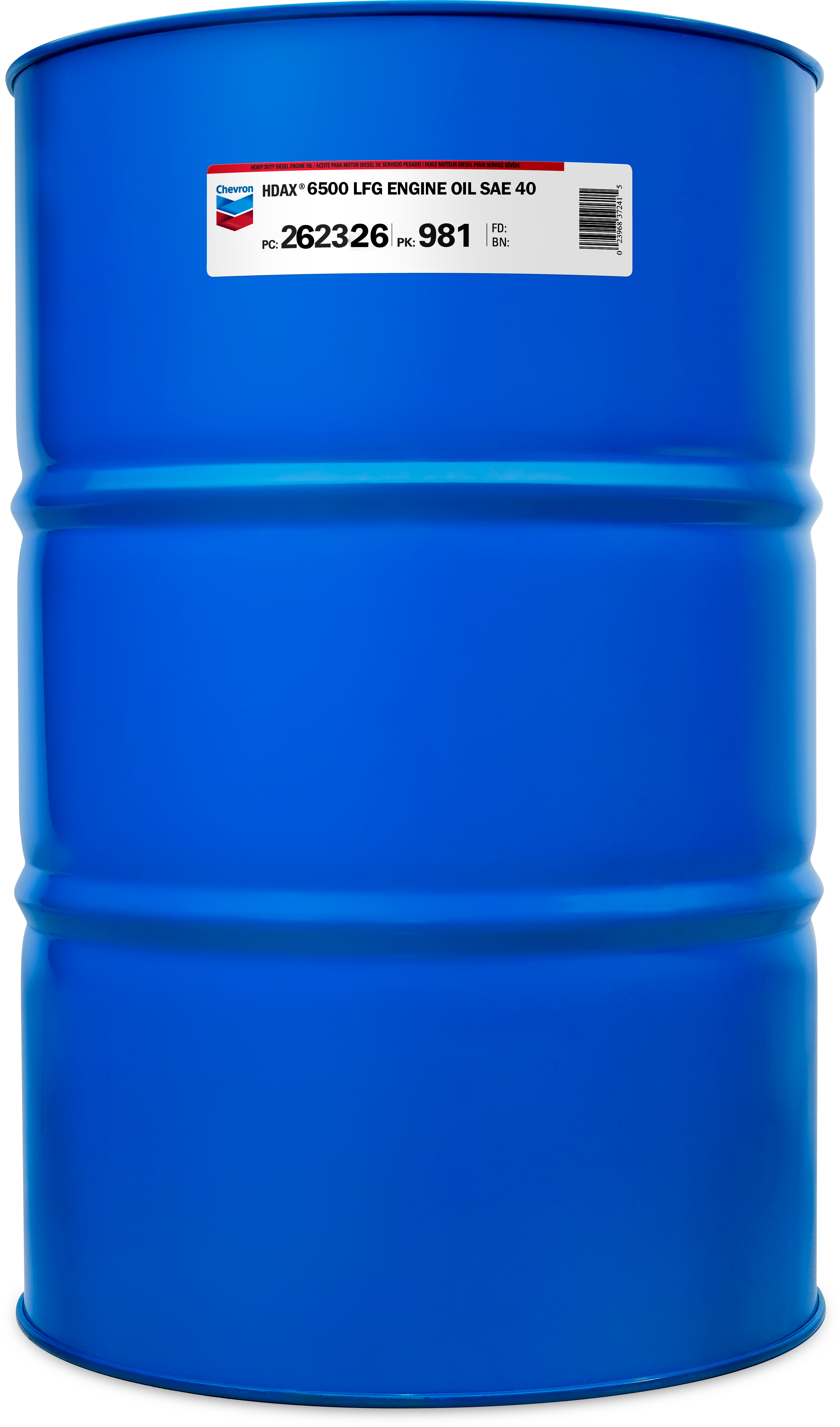 Chevron HDAX 6500 LFG Gas Engine Oil SAE 40   -  | Container: 55 Gallon Drum | Shipped as: 1 X 55 Gallon Drum