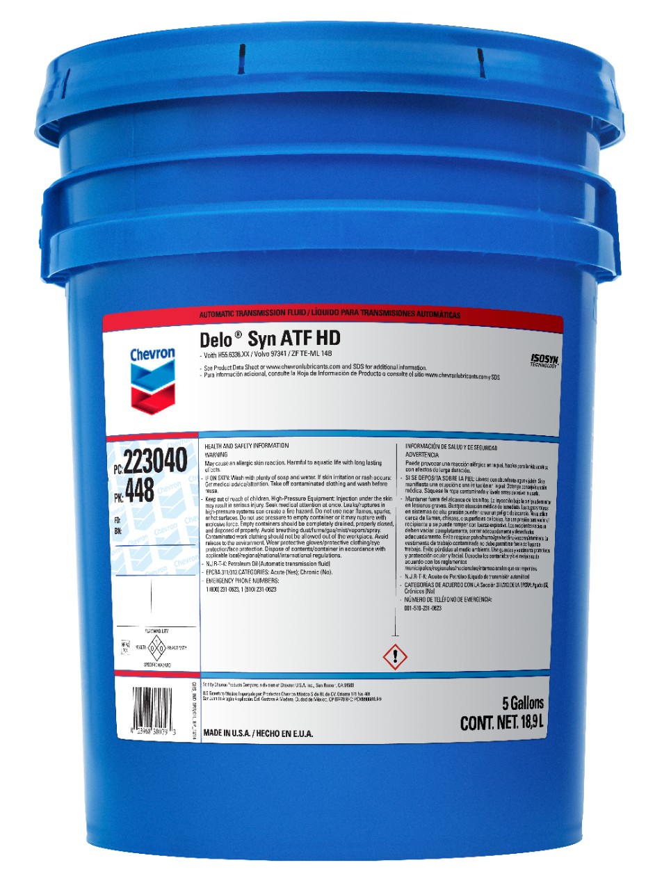 Chevron Delo Syn ATF HD   -  | Container: 5 Gallon Pail | Shipped as: 1 X 5 Gallon Pail