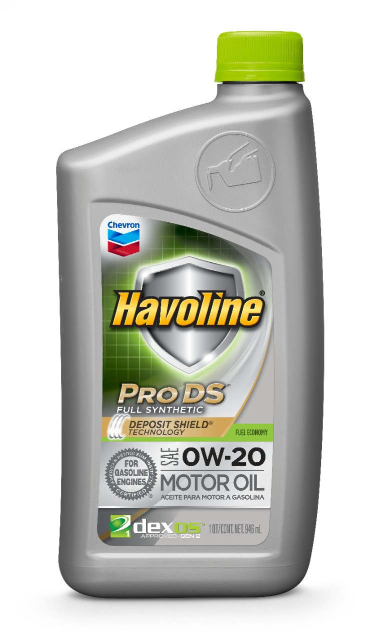 Chevron Havoline ProDS Full Synthetic Motor Oil SAE 0W-20   -  | Container: 1 Qt Bottle | Shipped as: Case of 6 X 1 Qt Bottles