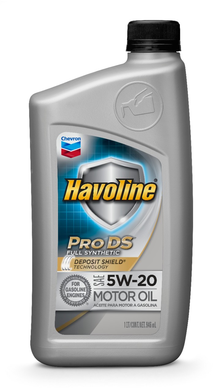 Chevron Havoline ProDS Full Synthetic Motor Oil SAE 5W-20   -  | Container: 1 Qt Bottle | Shipped as: Case of 6 X 1 Qt Bottles