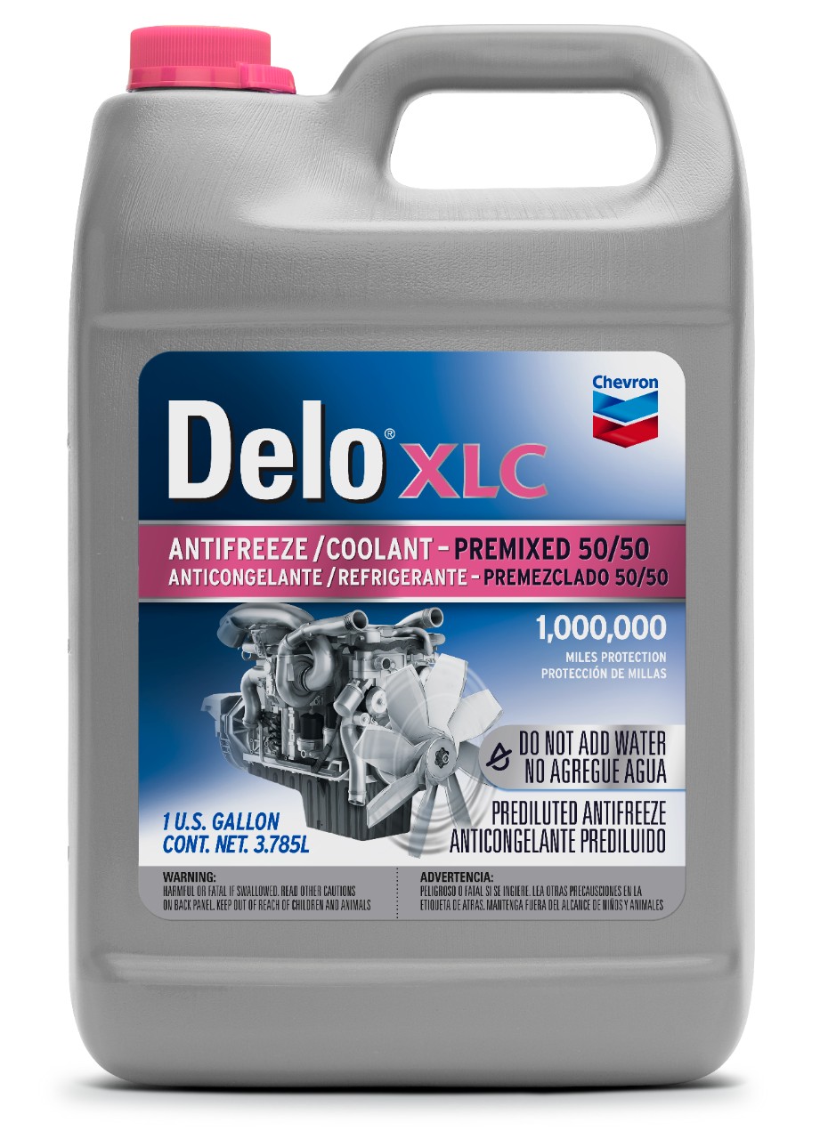 Chevron Delo XLC Antifreeze/Coolant - Premixed 50/50   - Pink | Container: 1 Gallon Jug | Shipped as: Case of 4 X 1 Gallon Jugs