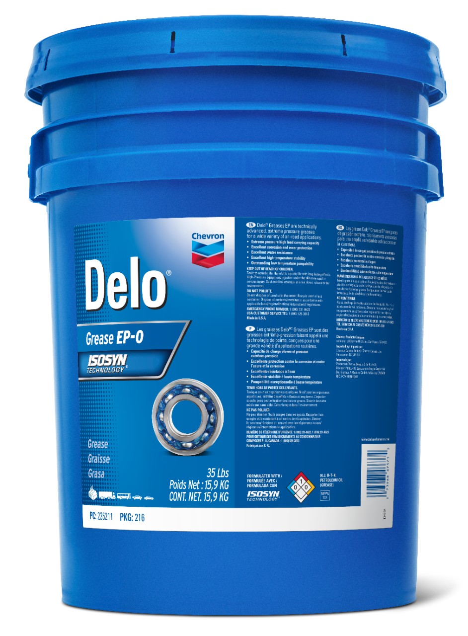 Chevron Delo Grease EP 0   -  | Container: 35 lb Pail | Shipped as: 1 x 35 lb Pail