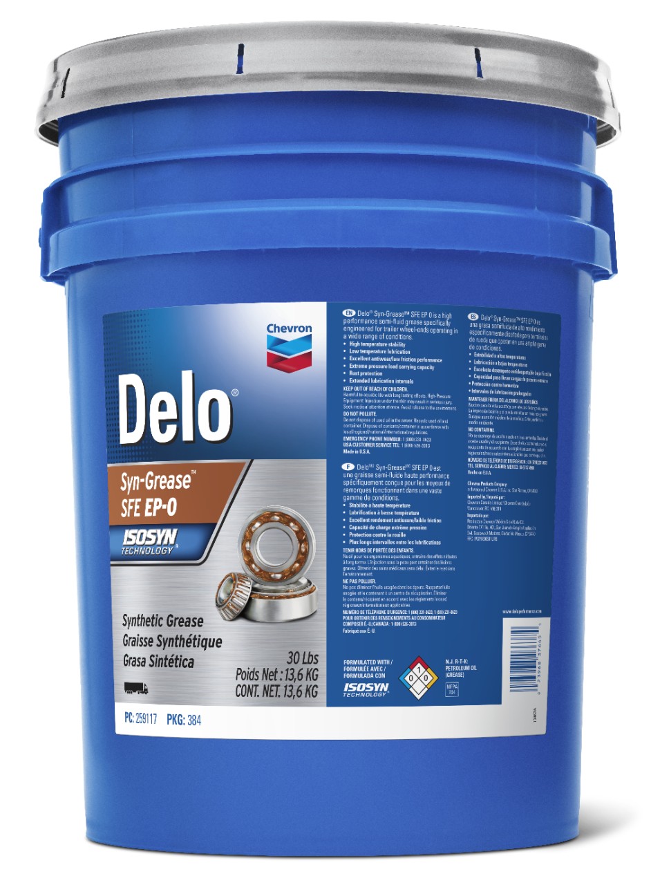 Chevron Delo Syn-Grease SFE EP 0   -  | Container: 30 lb Pail | Shipped as: 1 x 30 lb Pail