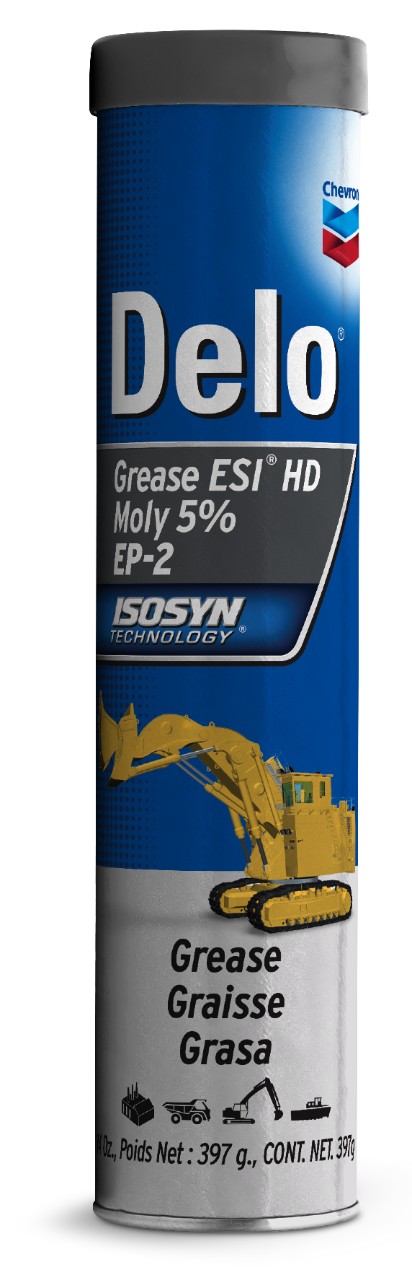 Chevron Delo Grease ESI HD Moly 5% EP 2   -  | Container: 14oz Cartridge | Shipped as: Case of 10 x 14oz Cartridges