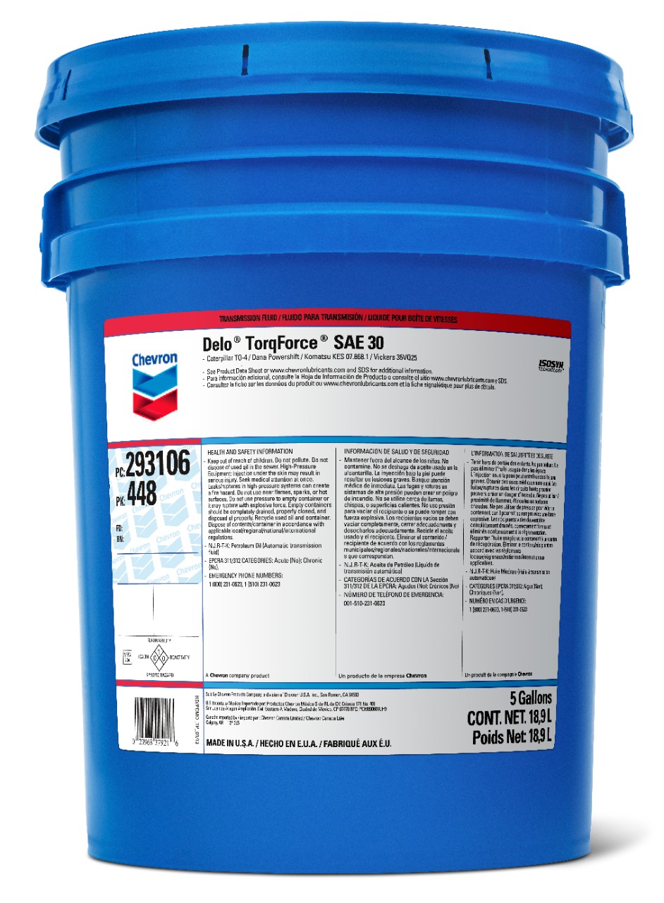 Chevron Delo TorqForce SAE 30   -  | Container: 5 Gallon Pail | Shipped as: 1 X 5 Gallon Pail