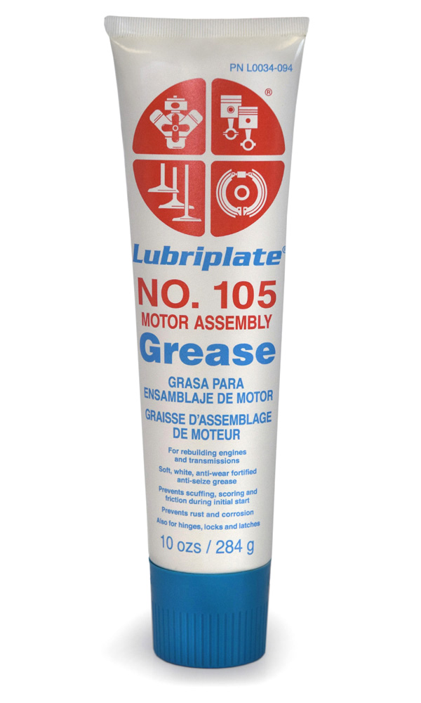 Lubriplate No. 105 Motor Assembly Grease | Case 12 x 10 Ounce Cartridge -  | Container: 10oz Tube | Shipped as: Case of 12 x 10oz Tubes