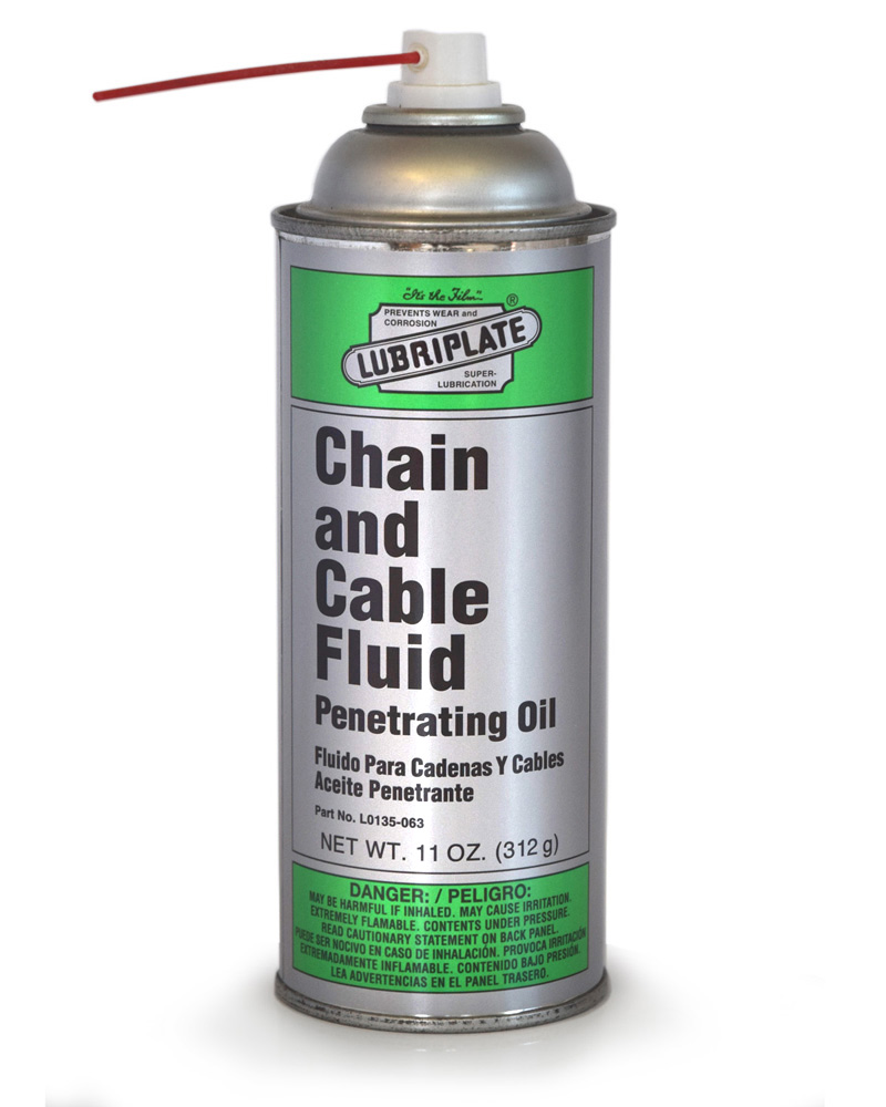 Lubriplate Chain & Cable Fluid ISO Grade 32, Penetrating Oil | Case 12 x  11 Ounce Aerosol Spray | Container: 11 oz Aerosol Can | Shipped as: Case of 12 x 11 oz. Aerosol Cans