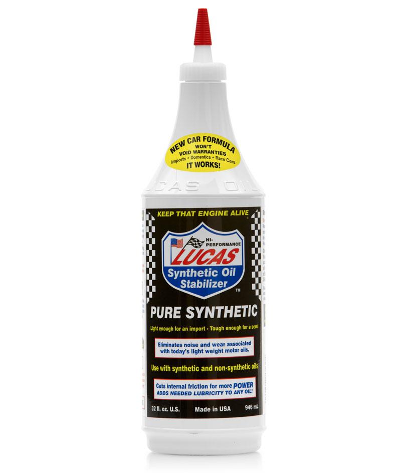 Lucas Pure Synthetic Oil Stabilizer | Container: 1 Qt Bottle | Shipped as: Case of 12 X 1 Qt Bottles