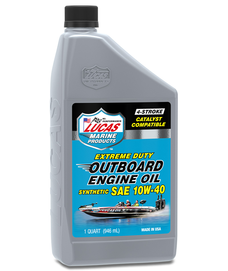 Lucas Outboard Engine Oil Synthetic SAE 10W-40 -  | Container: 1 Qt Bottle | Shipped as: Case of 6 X 1 Qt Bottles