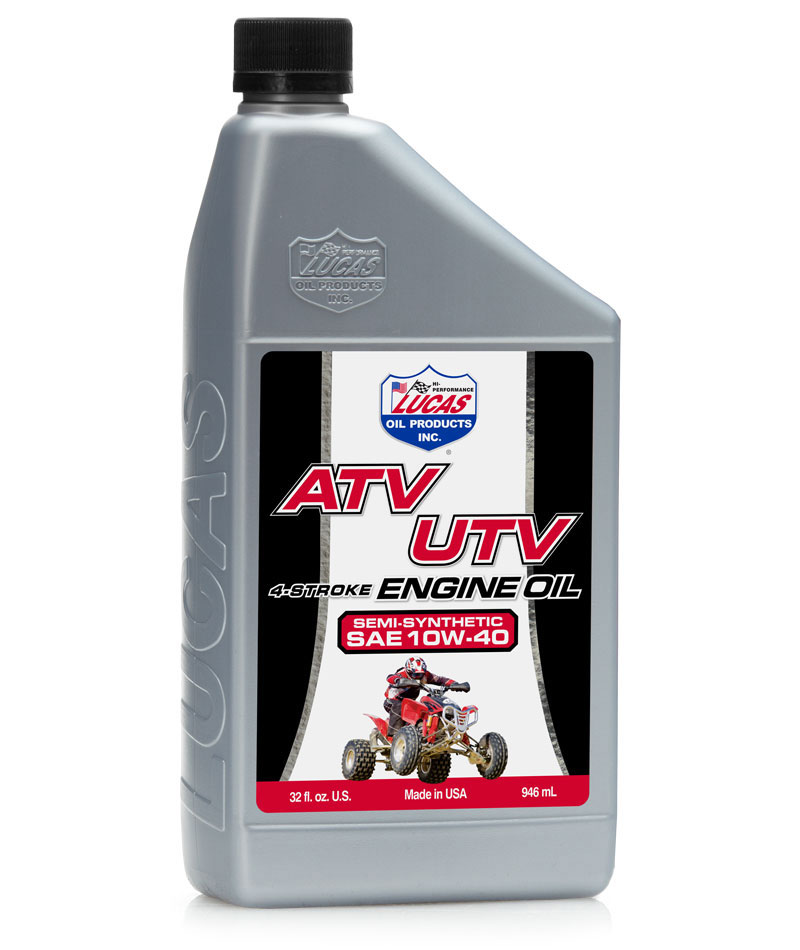 Lucas Semi-Synthetic SAE 10W-40 ATV Engine Oil -  | Container: 1 Qt Bottle | Shipped as: Case of 6 X 1 Qt Bottles