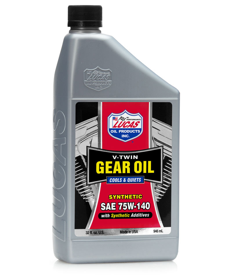 Lucas Synthetic SAE 75W-140 V-Twin Gear Oil -  | Container: 1 Qt Bottle | Shipped as: Case of 6 X 1 Qt Bottles