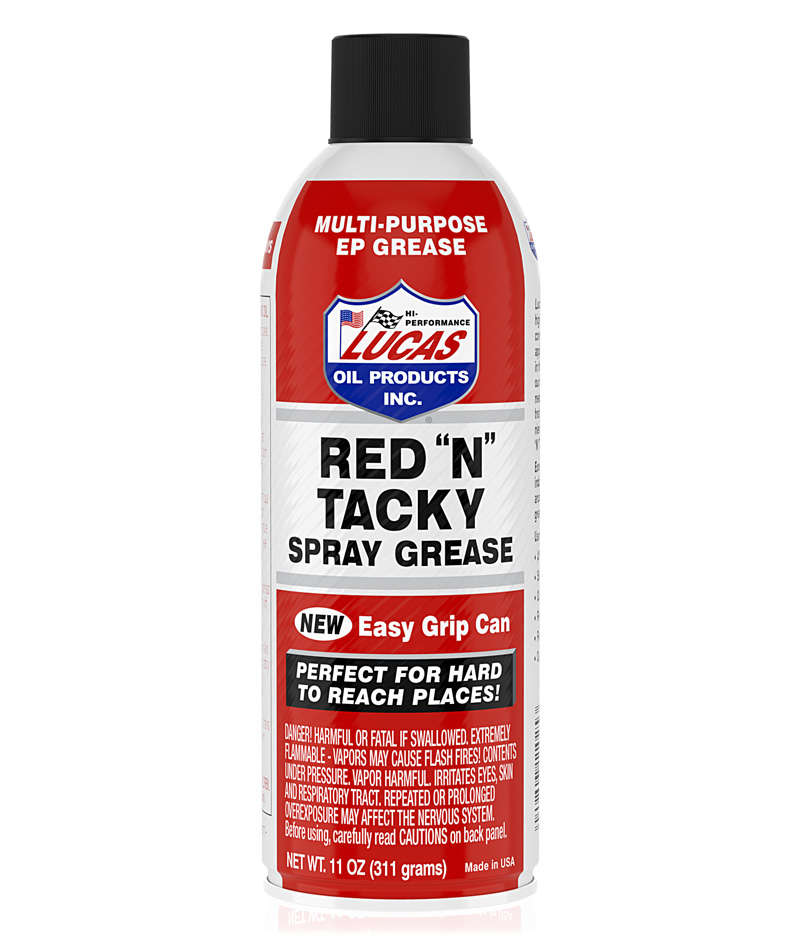 Lucas Red "N" Tacky Spray Grease | Container: 11 oz Aerosol Can | Shipped as: Case of 12 X 11 oz Aerosol Cans