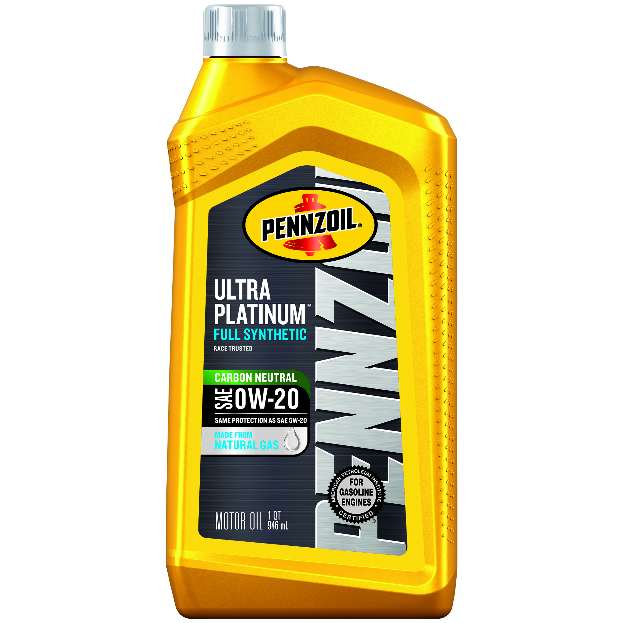 Pennzoil Ultra Platinum® Full Synthetic Motor Oil SAE 0W-20 -  | Container: 1 Qt Bottle | Shipped as: Case of 6 X 1 Qt Bottles