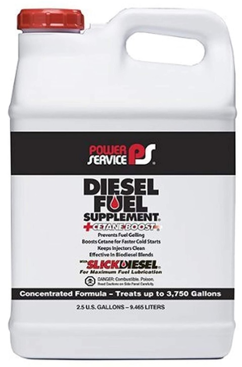 Power Service Diesel Fuel Supplement + Cetane Boost | Container: 2.5 Gallon Jug | Shipped as: Case Of 2 x 2.5 Gallon Jugs