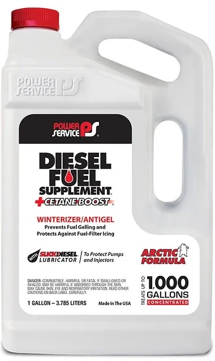 Power Service Diesel Fuel Supplement + Cetane Boost | Container: 1 Gallon Jug | Shipped as: Case Of 4 x 1 Gallon Jugs