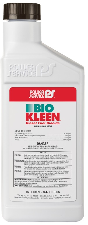 Power Service Bio Kleen Fuel Biocide | Container: 16 Ounce Bottle | Shipped as: Case Of 9 x 16 Ounce Bottles