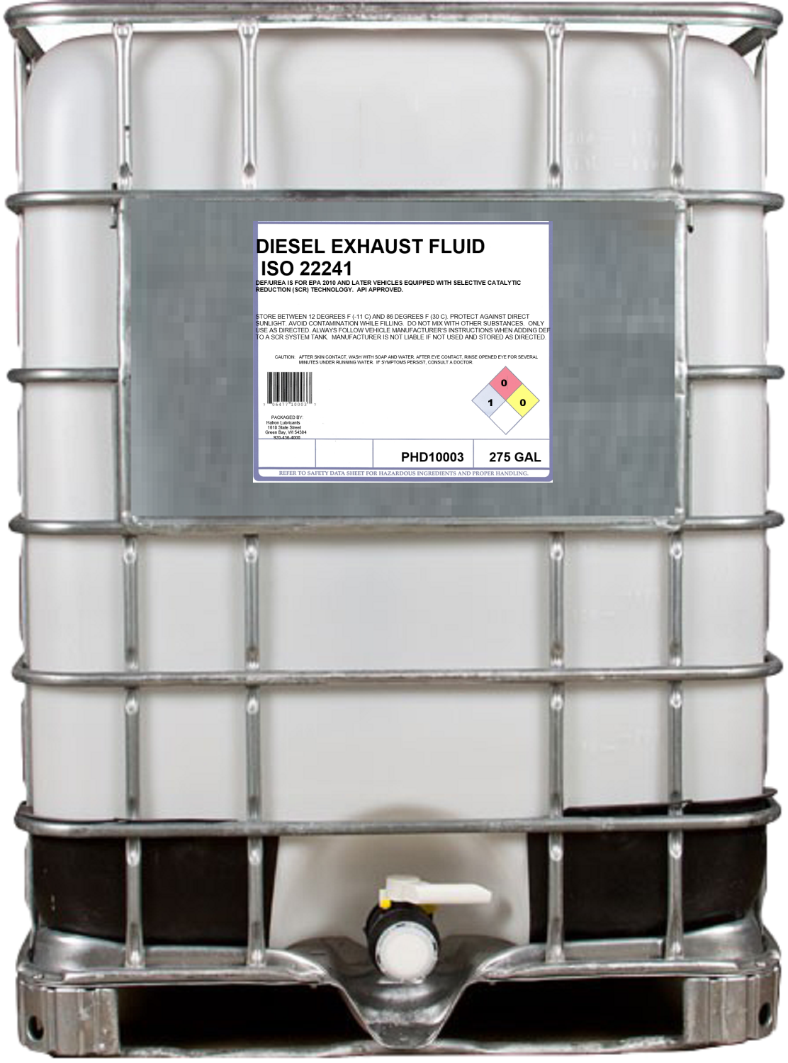 Purus Diesel Exhaust Fluid | Container: 275 Gallon Tote | Shipped as: 1 x 275 Gallon Tote