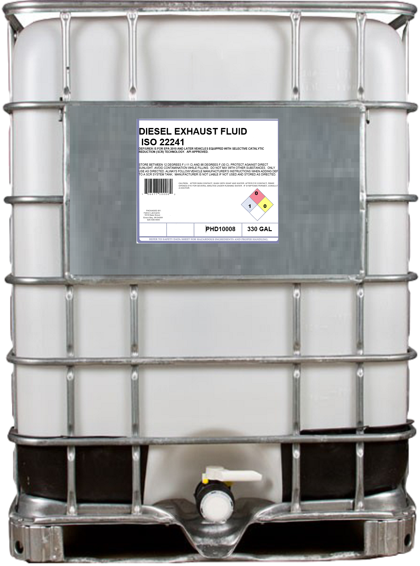 Purus Diesel Exhaust Fluid | Container: 330 Gallon Tote | Shipped as: 1 x 330 Gallon Tote