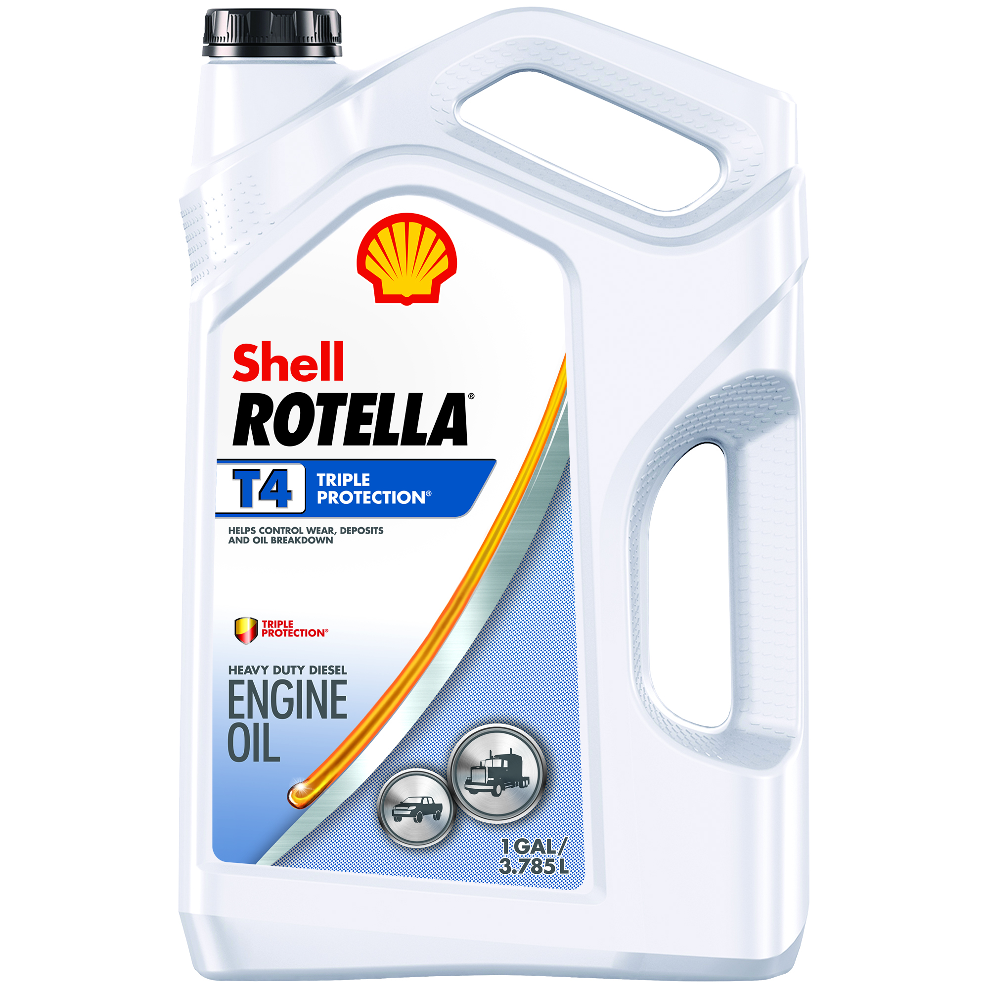 Shell Rotella T4 Triple Protection 10W-30  -  | Container: 1 Gallon Jug | Shipped as: Case of 3 X 1 Gallon Jugs