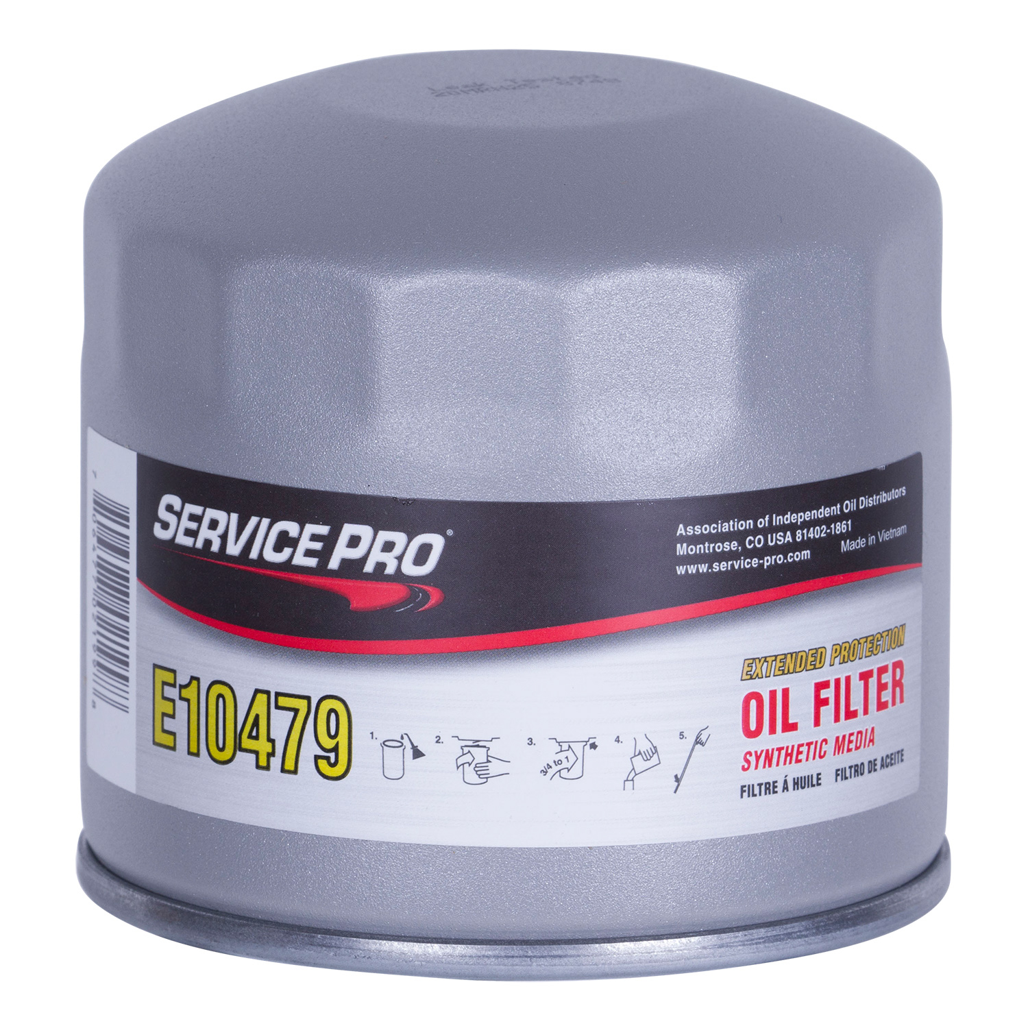 Service Pro Extended Protection Oil Filter E10479 | Container: 1 Each | Shipped as: Case of 6 X 1 Filters