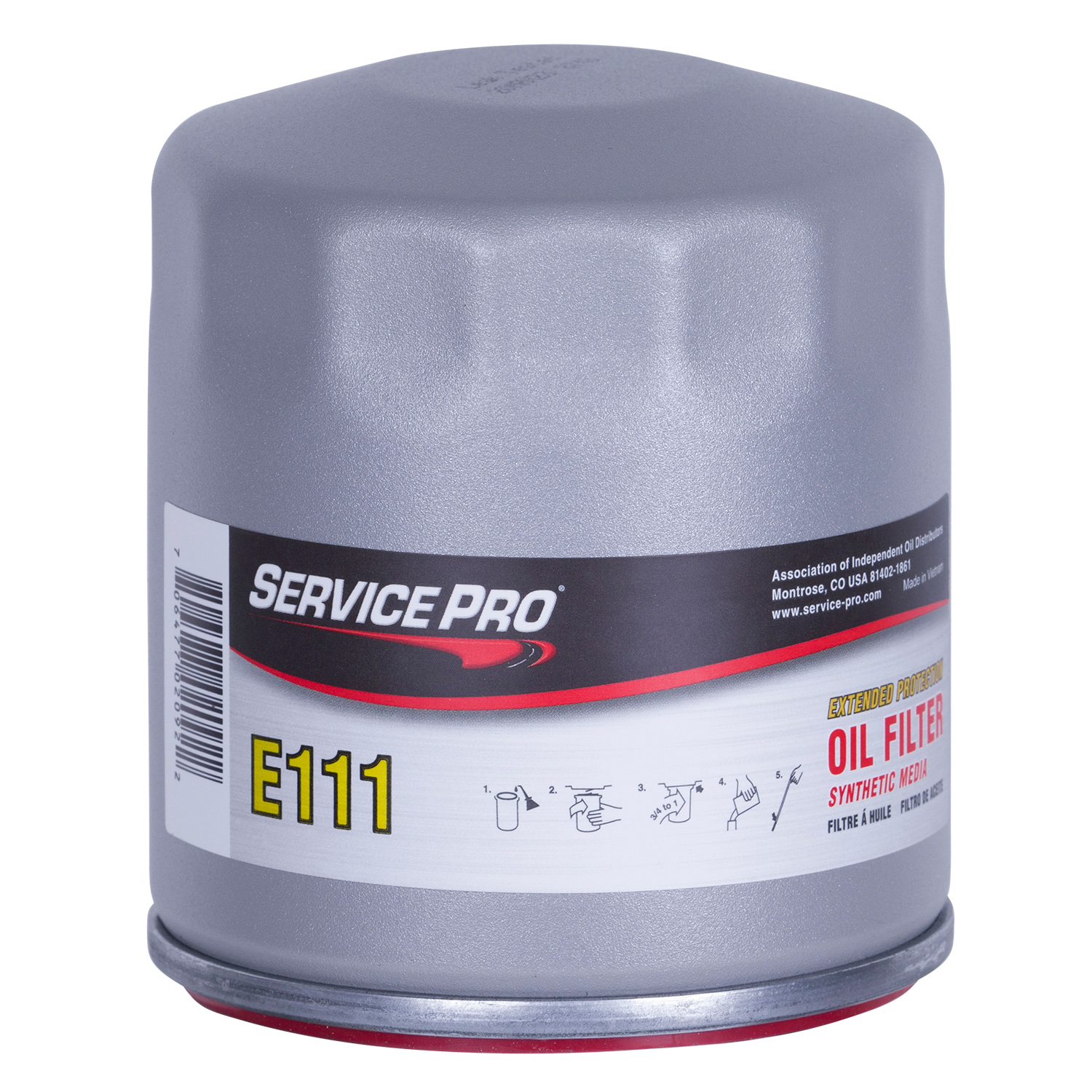 Service Pro Extended Protection Oil Filter E111 | Container: 1 Each | Shipped as: Case of 6 X 1 Filters