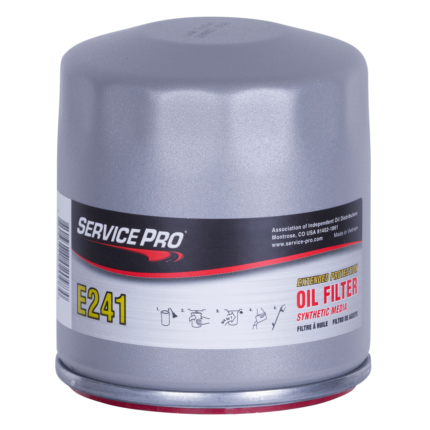 Service Pro Extended Protection Oil Filter E241 | Container: 1 Each | Shipped as: Case of 6 X 1 Filters