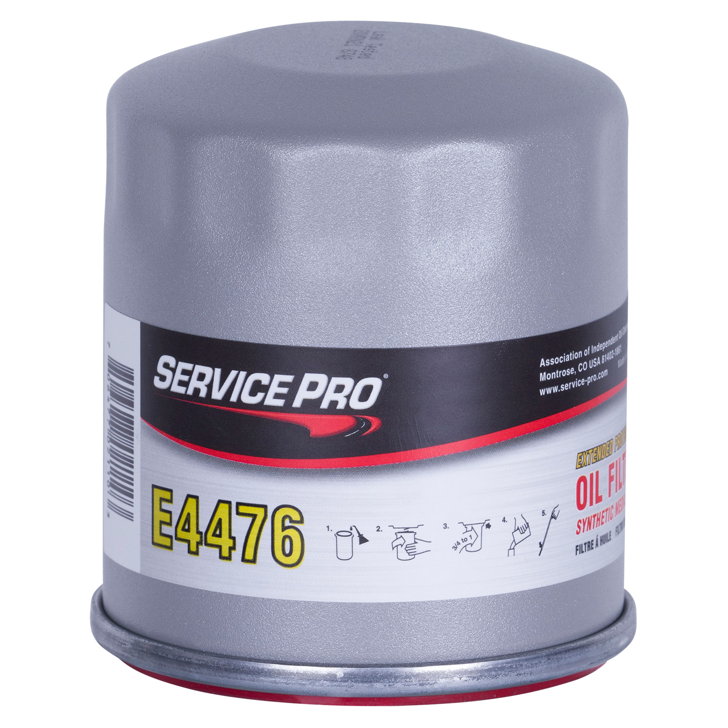 Service Pro Extended Protection Oil Filter E4476 | Container: 1 Each | Shipped as: Case of 6 X 1 Filters