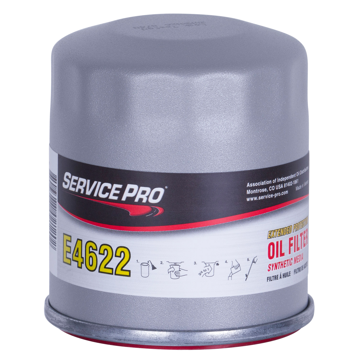 Service Pro Extended Protection Oil Filter E4622 | Container: 1 Each | Shipped as: Case of 6 X 1 Filters