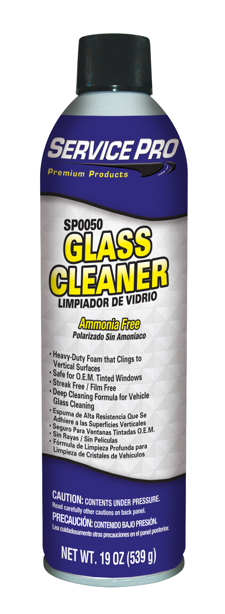 Service Pro Glass Cleaner | Container: 19 Oz Can | Shipped as: Case of 12 x 19 oz Can