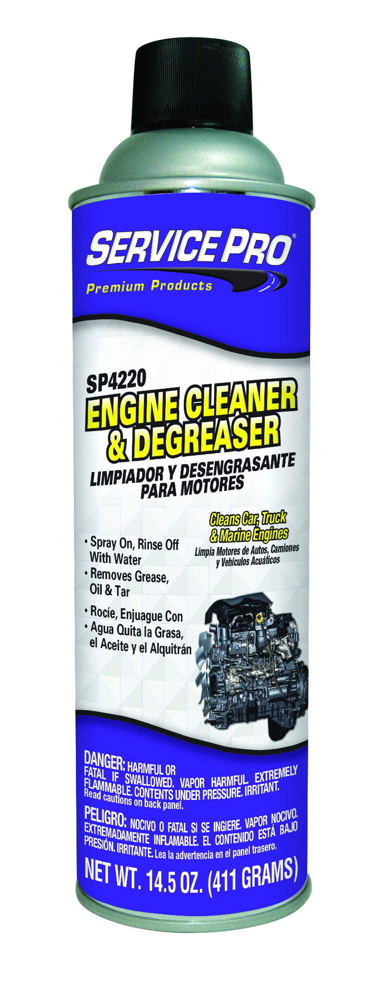 Service Pro Engine Cleaner and Degreaser | Container: 14.5 Oz Can | Shipped as: Case of 12 x 14.5 oz Can