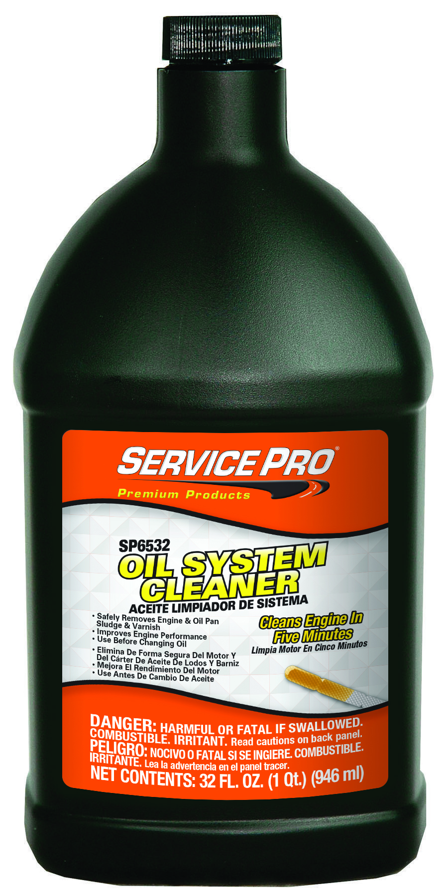 Service Pro Oil System Cleaner | Container: 32 Oz Bottle | Shipped as: Case of 12 x 32 oz Bottles