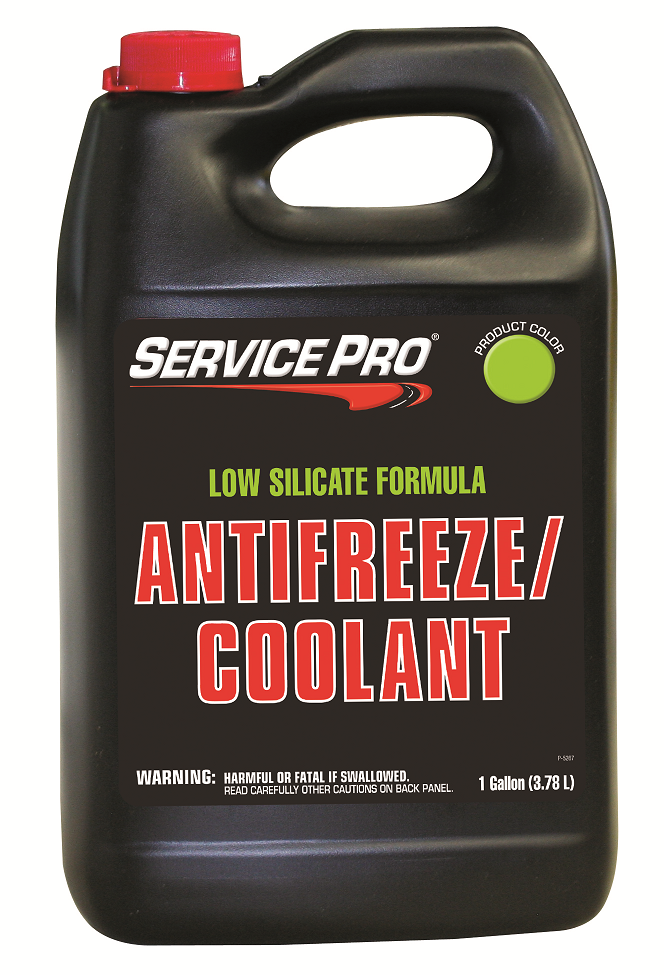 Service Pro Antifreeze & Summer Coolant - Green | Container: 1 Gallon Jug | Shipped as: Case of 6 x 1 Gallon Jugs