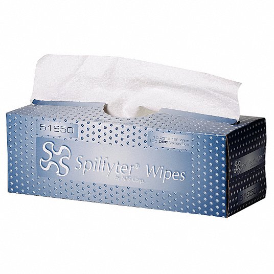 Spilfyter 10.25" x 15" Large DRC Pop-Out Box Wipe | Container: 125 Sheet Box | Shipped as: Case of 6 x 125 Cnt Sheets