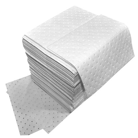 Spilfyter 16" x 18" Standard White Oil-Only HW Absorbent Pad | Container: 200 Pads | Shipped as: Case of 1 X 200 Pads