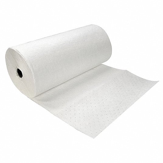 Spilfyter 32" x 300 ft. Standard White Oil-Only LW Absorbent Roll | Container: 300' Roll | Shipped as: 1 x 300' Roll