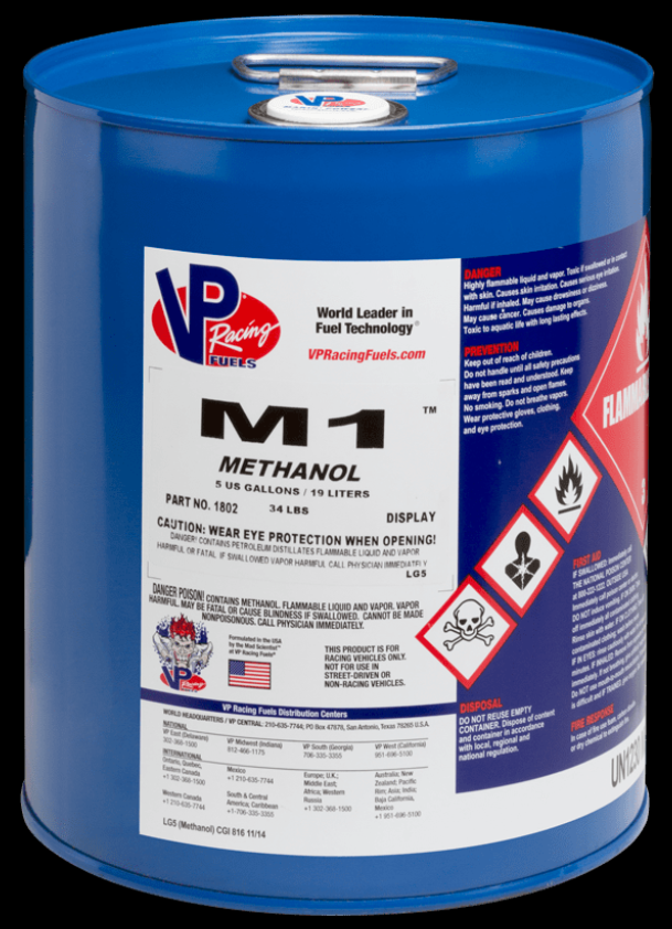 VP M1 Racing Methanol | Container: 5 Gallon Pail | Shipped as: 1 x 5 Gallon Pail