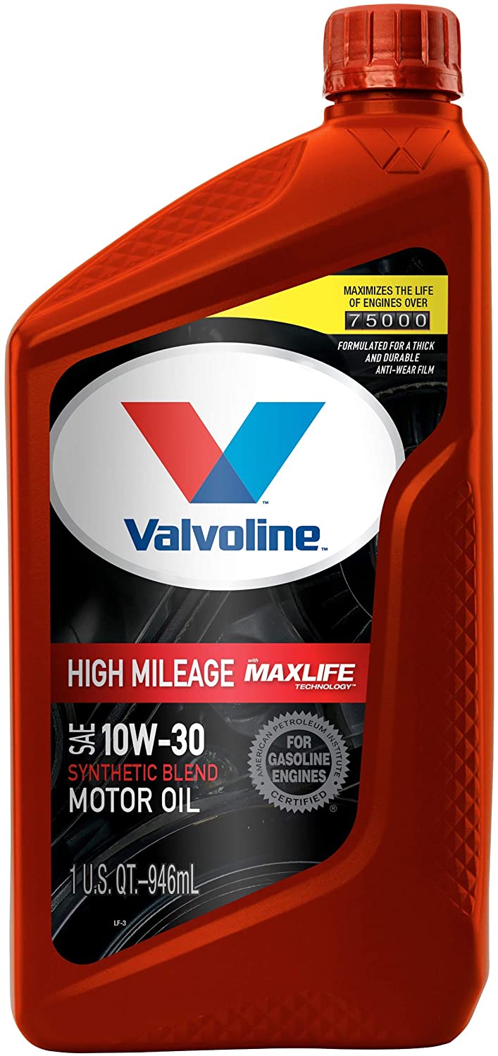 Valvoline™ High Mileage Maxlife™ Technology Motor Oil SAE 10W-30 -  | Container: 1 Qt Bottle | Shipped as: Case of 6 X 1 Qt Bottles