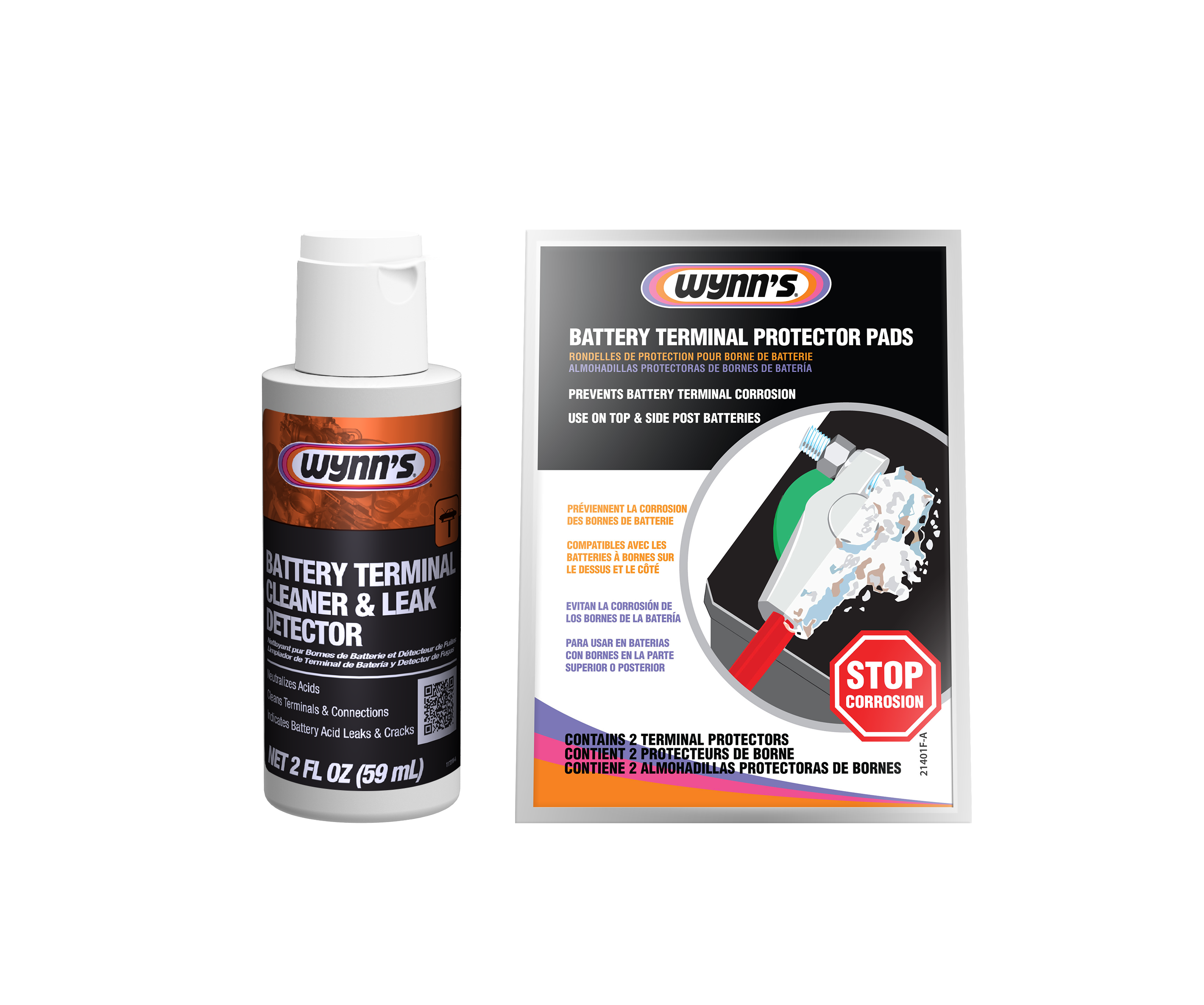 Wynn's 2 Part Battery Maintenance Kit | Container: 2 Part Kit | Shipped as: Case of 12 x 2 Part Kit